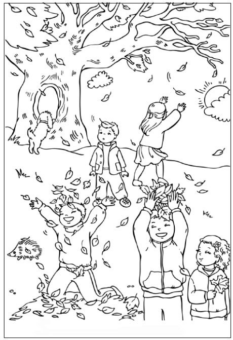 catching-leaves-coloring-page