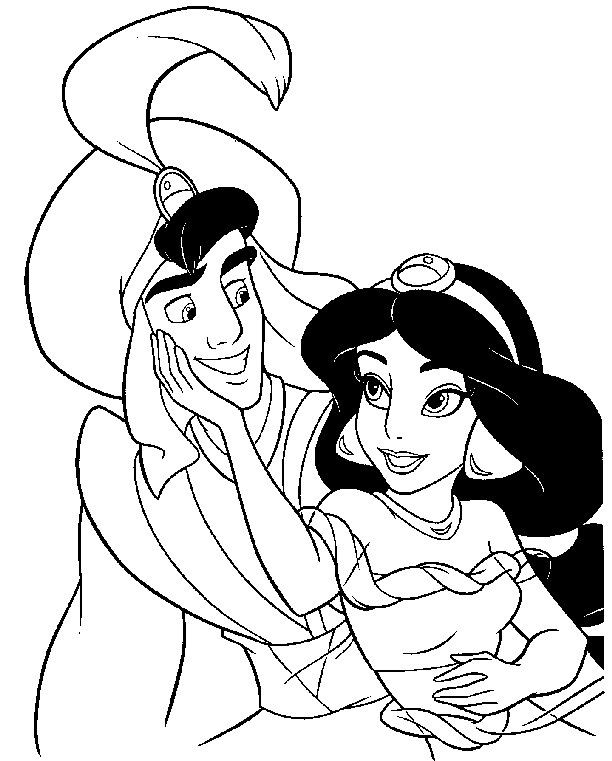 aladin coloring page 07