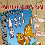 bambi-and-friends-online-coloring-page-150x150